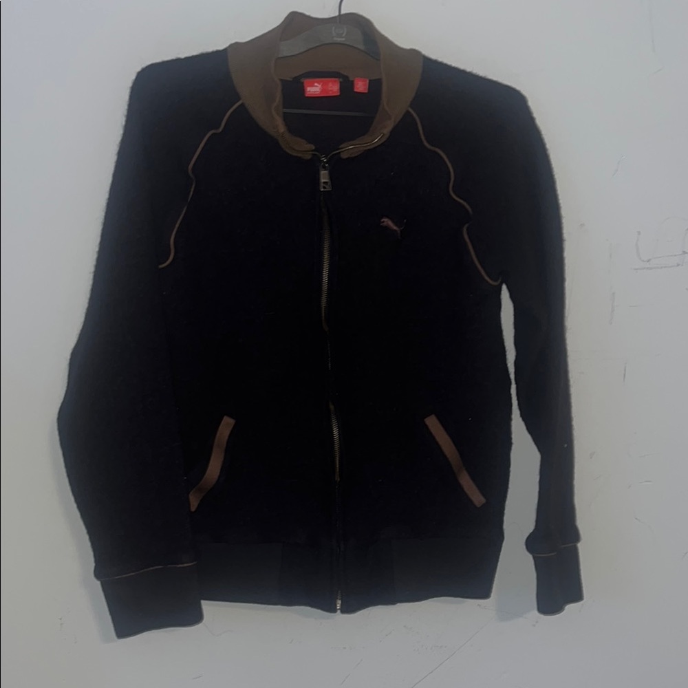 Puma Black and Brown Bomber Jacket